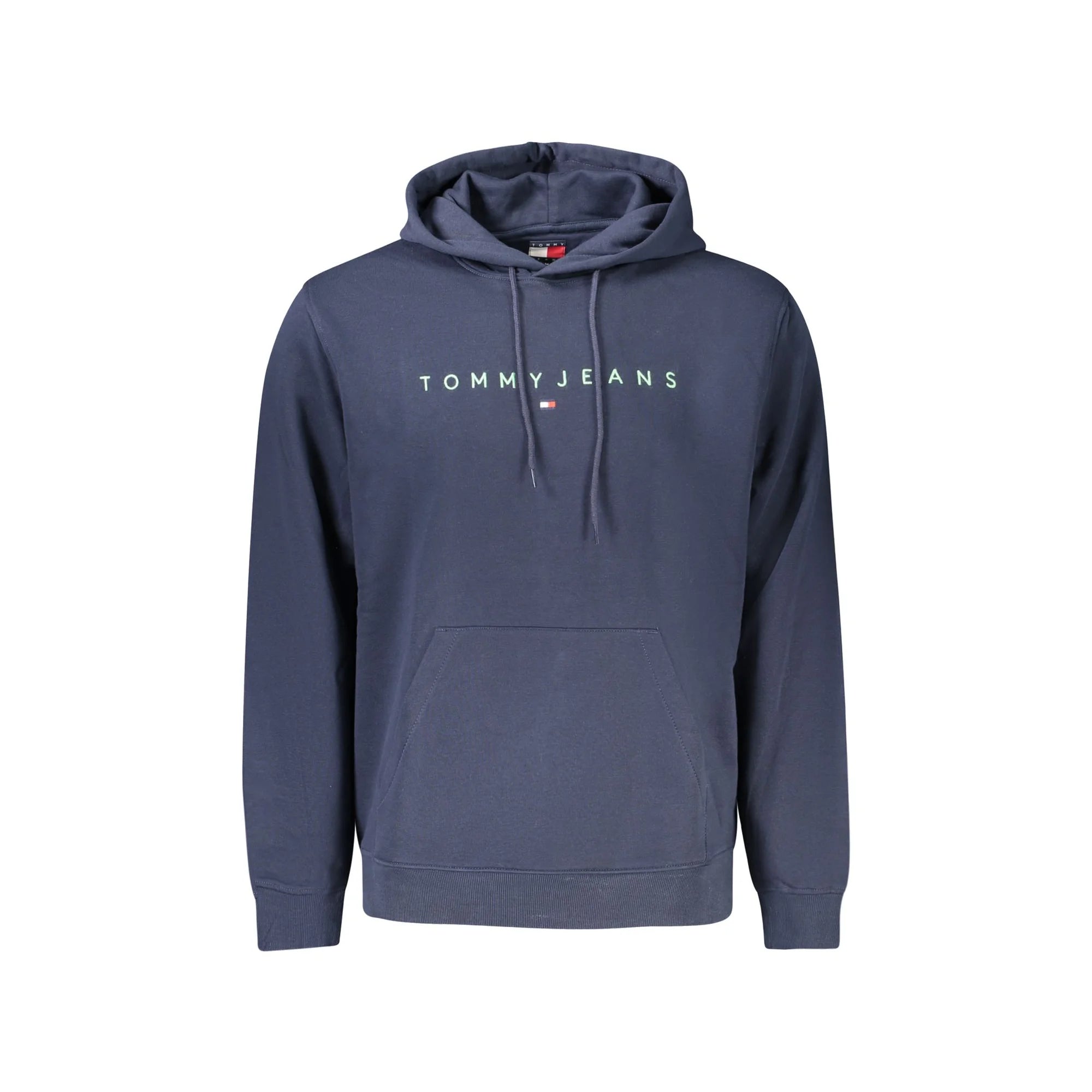 Tommy Hilfiger Felpa Uomo Blu Cappuccio Felpata Tascone Logo Felpe - foto prodotto